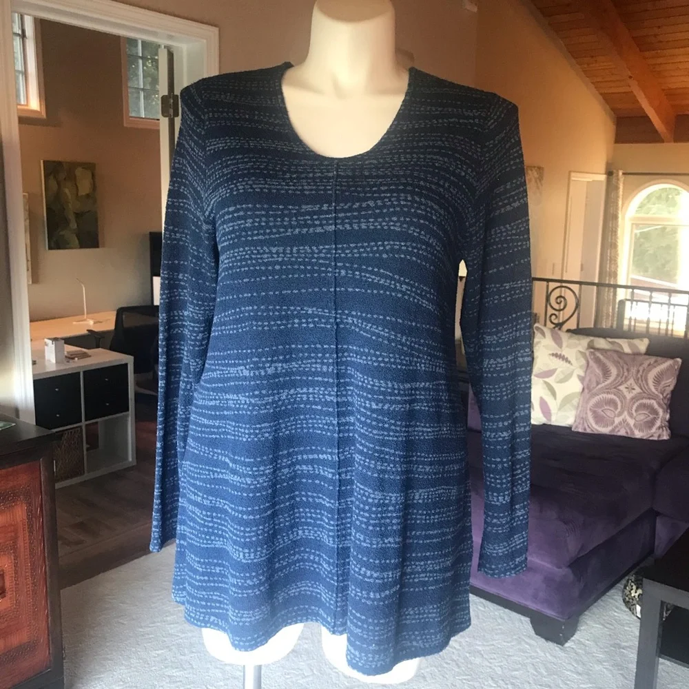 Pure Jill Indigo Blue Sweater - L